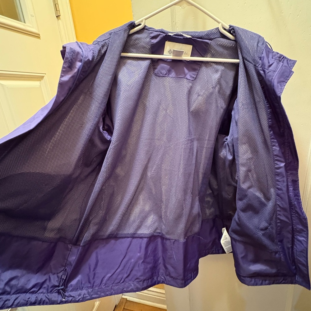 Columbia Deep Purple Outdoor Rain Jacket - Picture 6 of 7